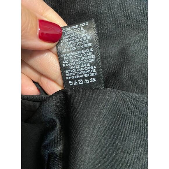 AFRM Tezza Black & Yellow Floral Ruched Mesh Midi Long Sleeves Dress Womens XS - Picture 11 of 11